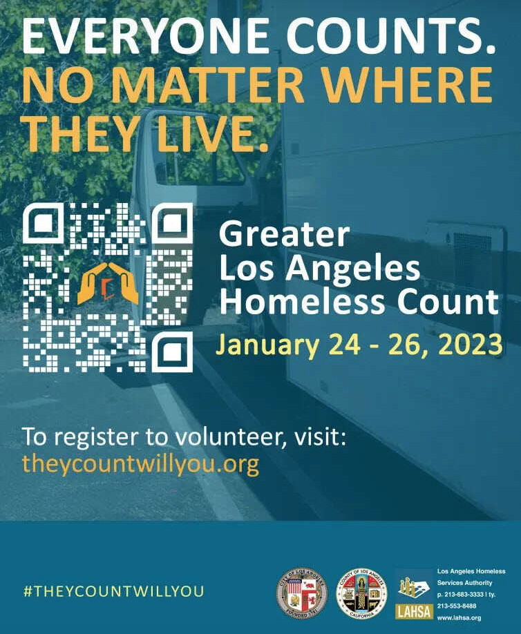 2023 Homeless South LA Count - Thursday, 1/26/23 