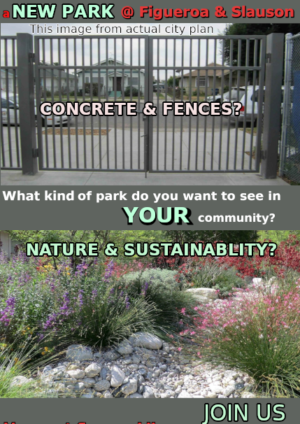 South L.A. wants a Green Park;  City Plans a Concrete yard with Institional Security Fencing